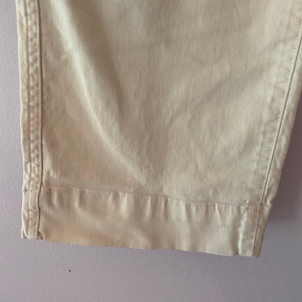 Marine Layer Bridget Crop Cream Wide Leg Jeans Pants Minimalist Women's size 2 - Picture 6 of 13